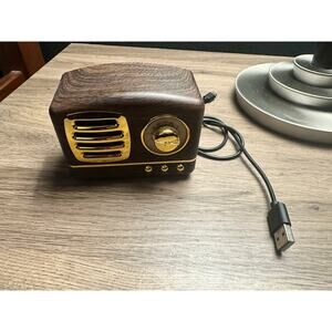 Retro Bluetooth Speaker Vintage Decor Mini Wireless For iPhone Android Accessory